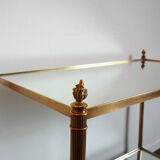 Table d’appoint en bronze et laiton