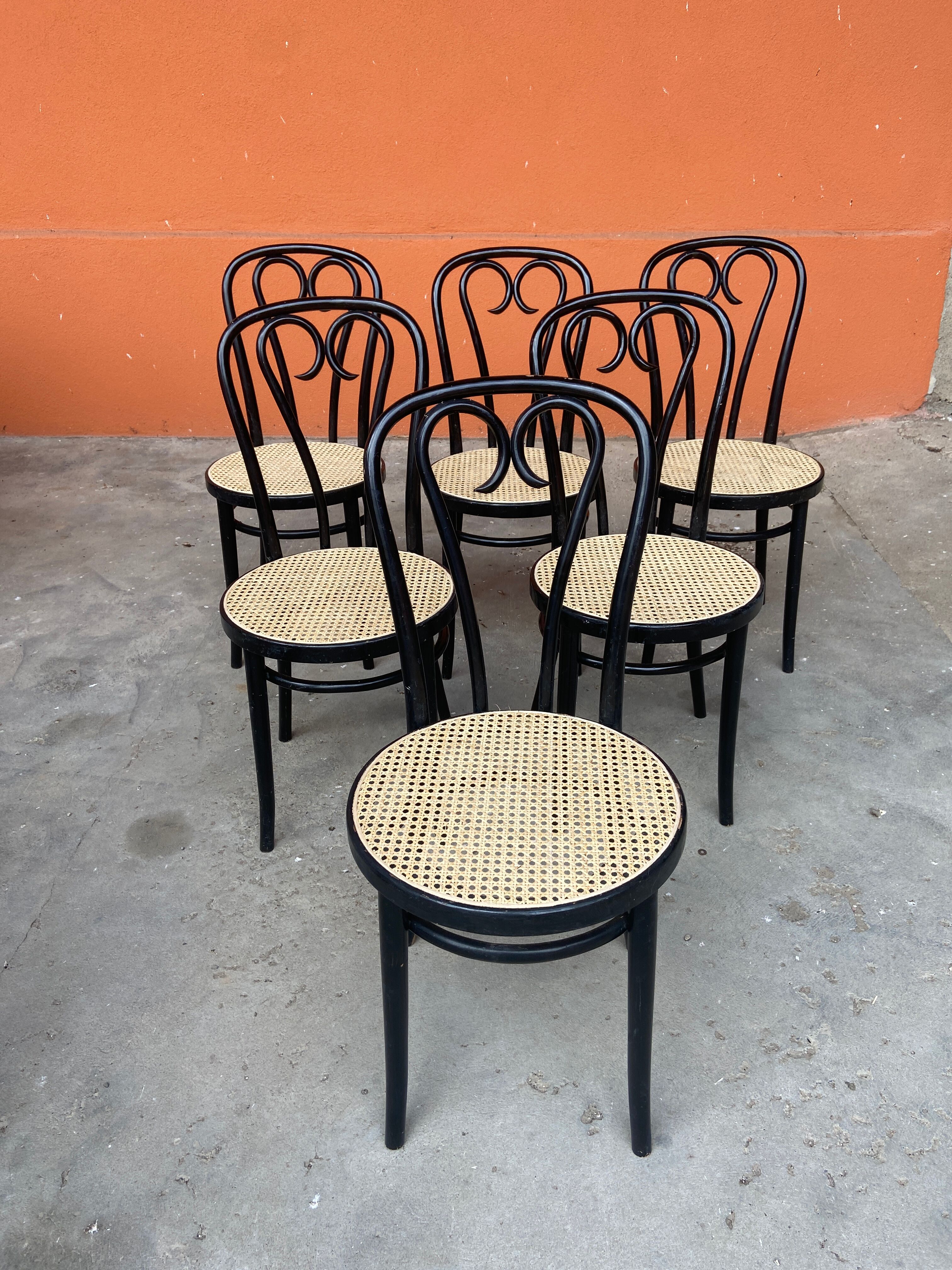 Set of 6 bistro chairs