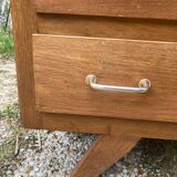 Vintage chest of drawers compass feet
