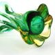 Vase Murano Sommerso, design moderne du milieu du siècle, en verre, conçu par F. Poli, Italie, années 1950.
