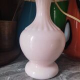 Pink opaline lamp
