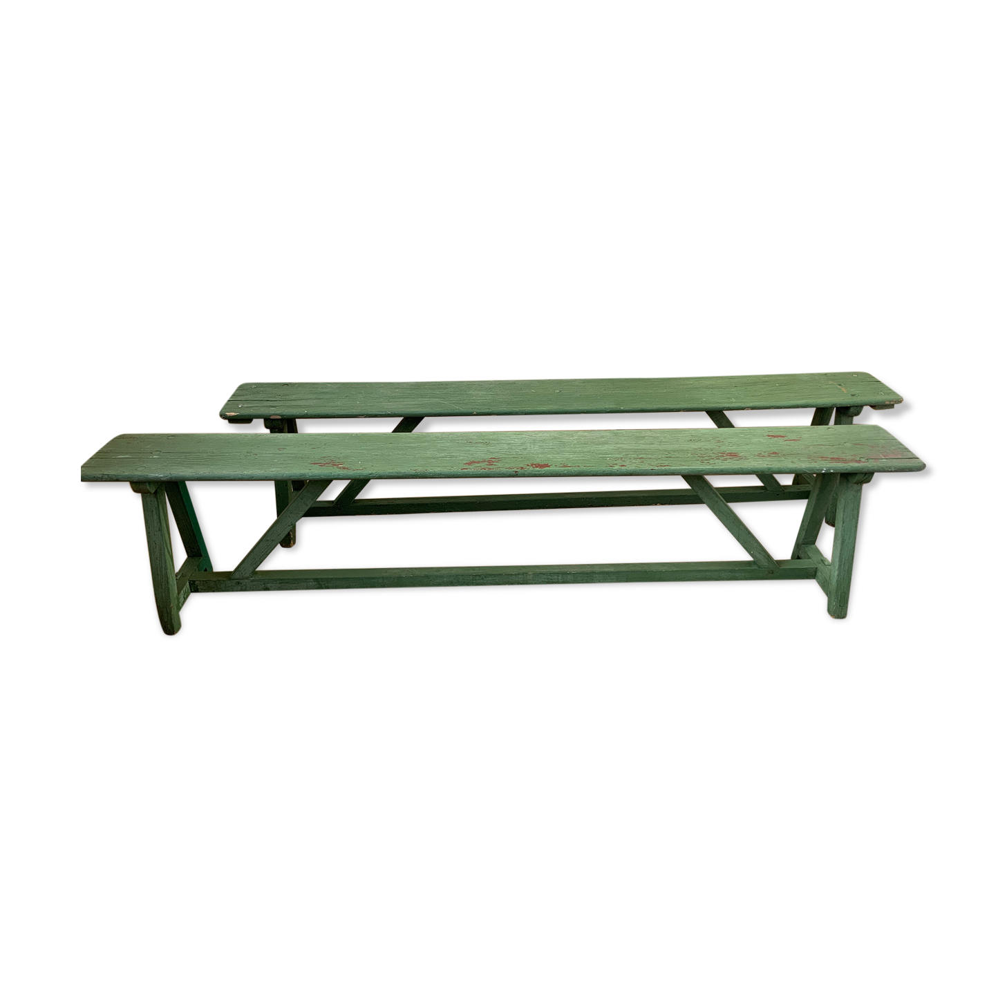 Pair of vintage benches
