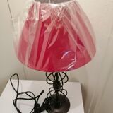 Art deco wrought iron floor lamp