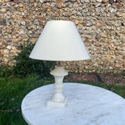 Vintage alabaster lamp base 1970