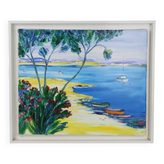 Oil on canvas, Malcq, contemporary French artist