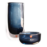 Glass vase by Landberg for Orrefors, set of 2