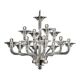 Luxury Transparent Murano Glass Chandelier – Modern Linear Design