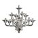 Luxury Transparent Murano Glass Chandelier – Modern Linear Design