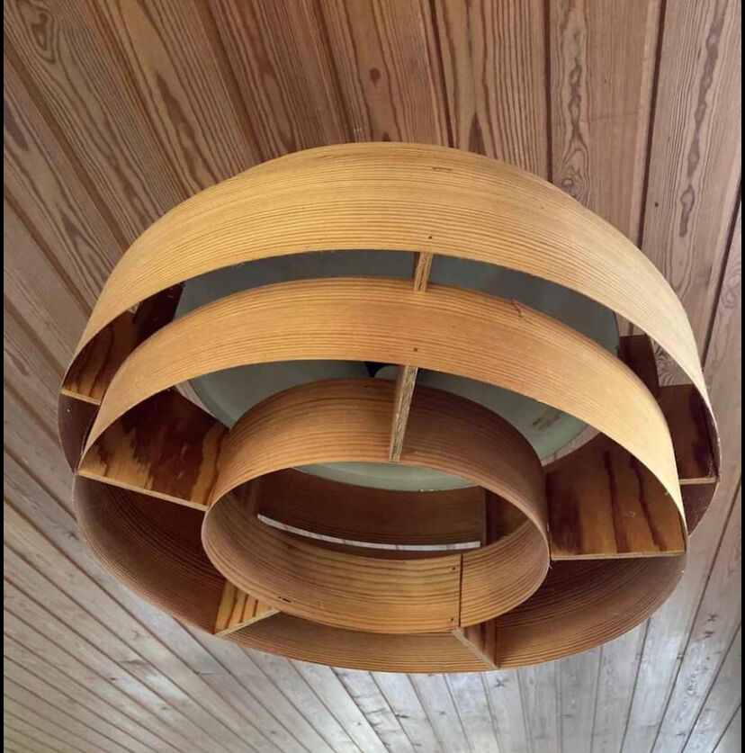 Scandinavian hanging lamp by Hans Agne Jakobsson for Markaryd AB Ellyset