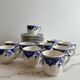 Set of 10 coffee/espresso cups - Gien - Ironstone