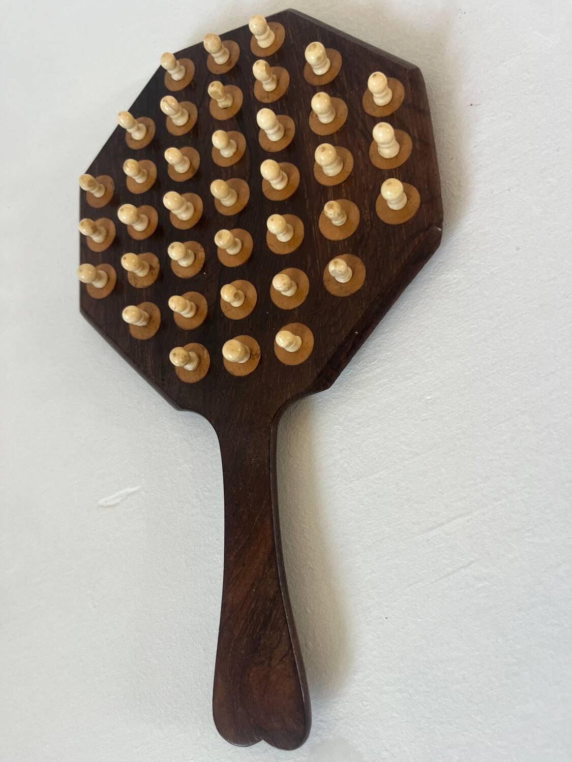 Antique wooden solitaire