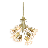 Mid-Century Chandelier by Emil Stejnar for Rupert Nikoll / 1950s Austria / Flower Bouquet Light