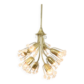Lustre Mid-Century par Emil Stejnar pour Rupert Nikoll / Autriche des années 1950 / Lampe Bouquet de Fleurs