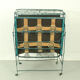 Foldable metal daybed with new webbing and upholstery