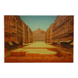 Michel Dubre: Paris Opera in a Wheat Field, original signed lithograph