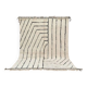 White geometric Beni ouarain rug 200*300 cm