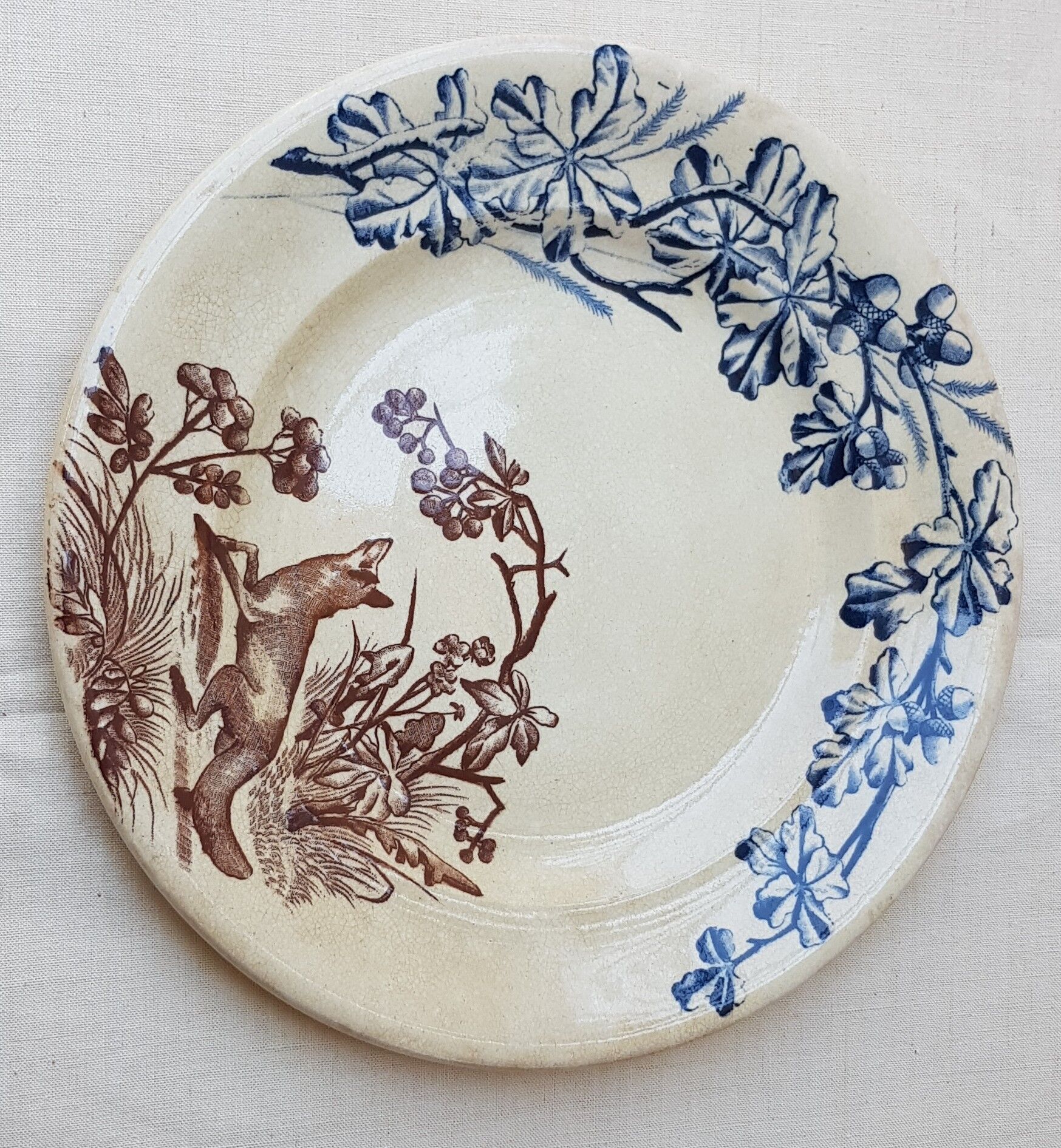 Assiette terre de fer "Chasse"