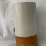 Enamelled sandstone vase Pottery of La Colombe 1975