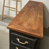 Old oak workshop drawer unit
