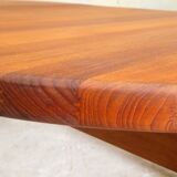 Danish solid teak dining table, 1960s
