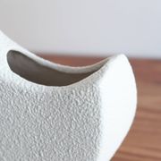 White ceramic vase by Roberto Rigon, Bertoncello, 60s