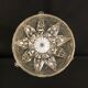 Libochovice Art Deco crystal salad bowl, 1930s, Czechoslovakia