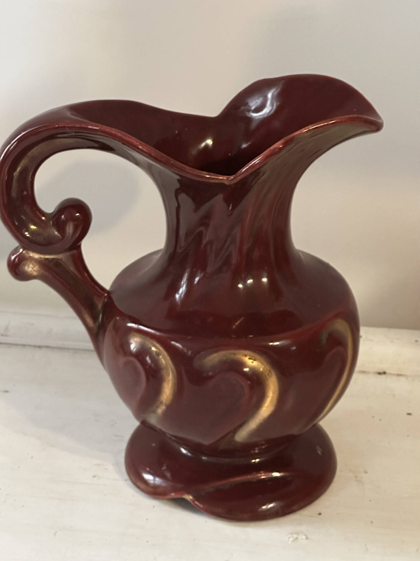 Pichet Mid-Century ceramic no 14/20 Germany - Ruby red enhanced O