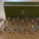 12 christofle silver metal knife holder