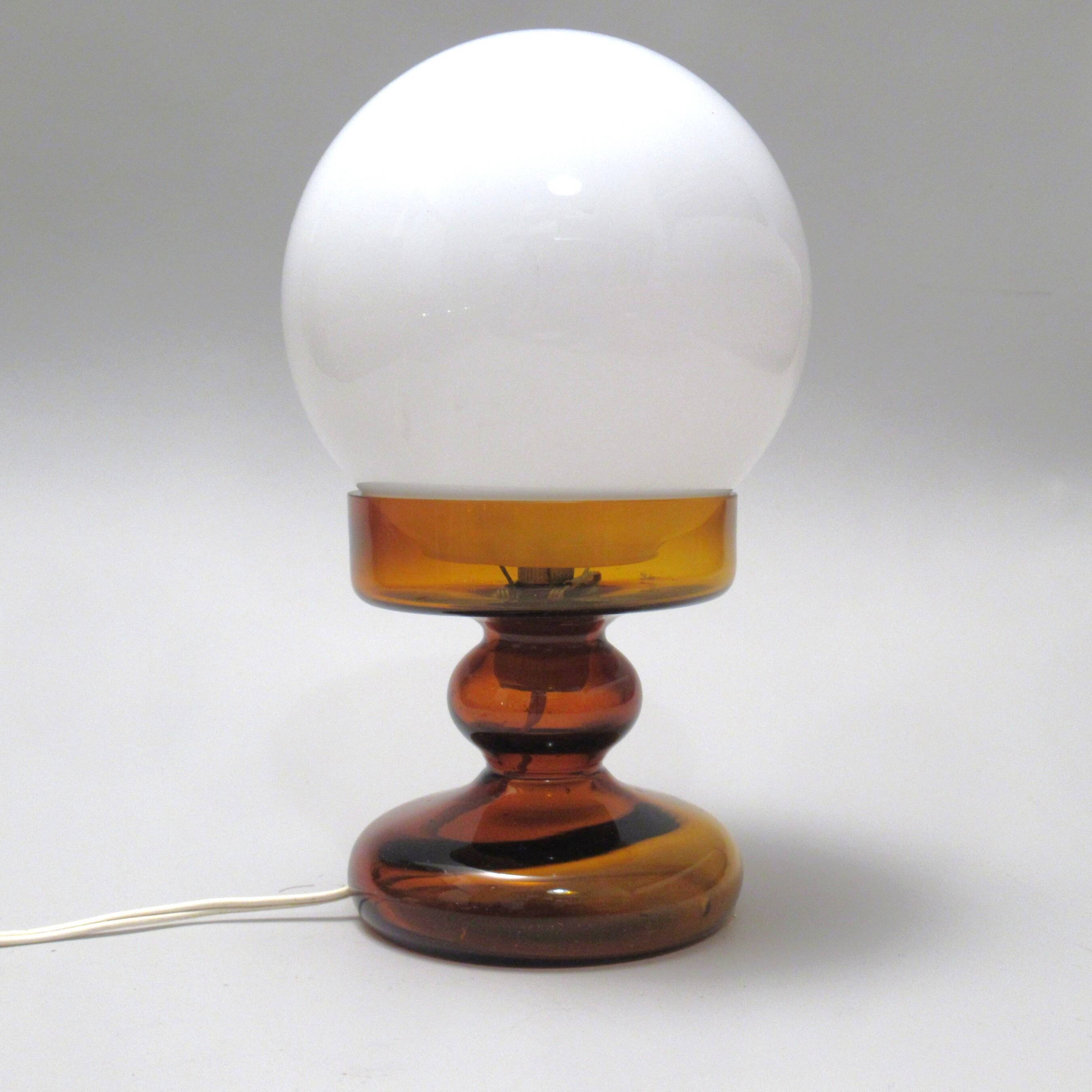 Small "Bilboquet" glass lamp from the 1970s.