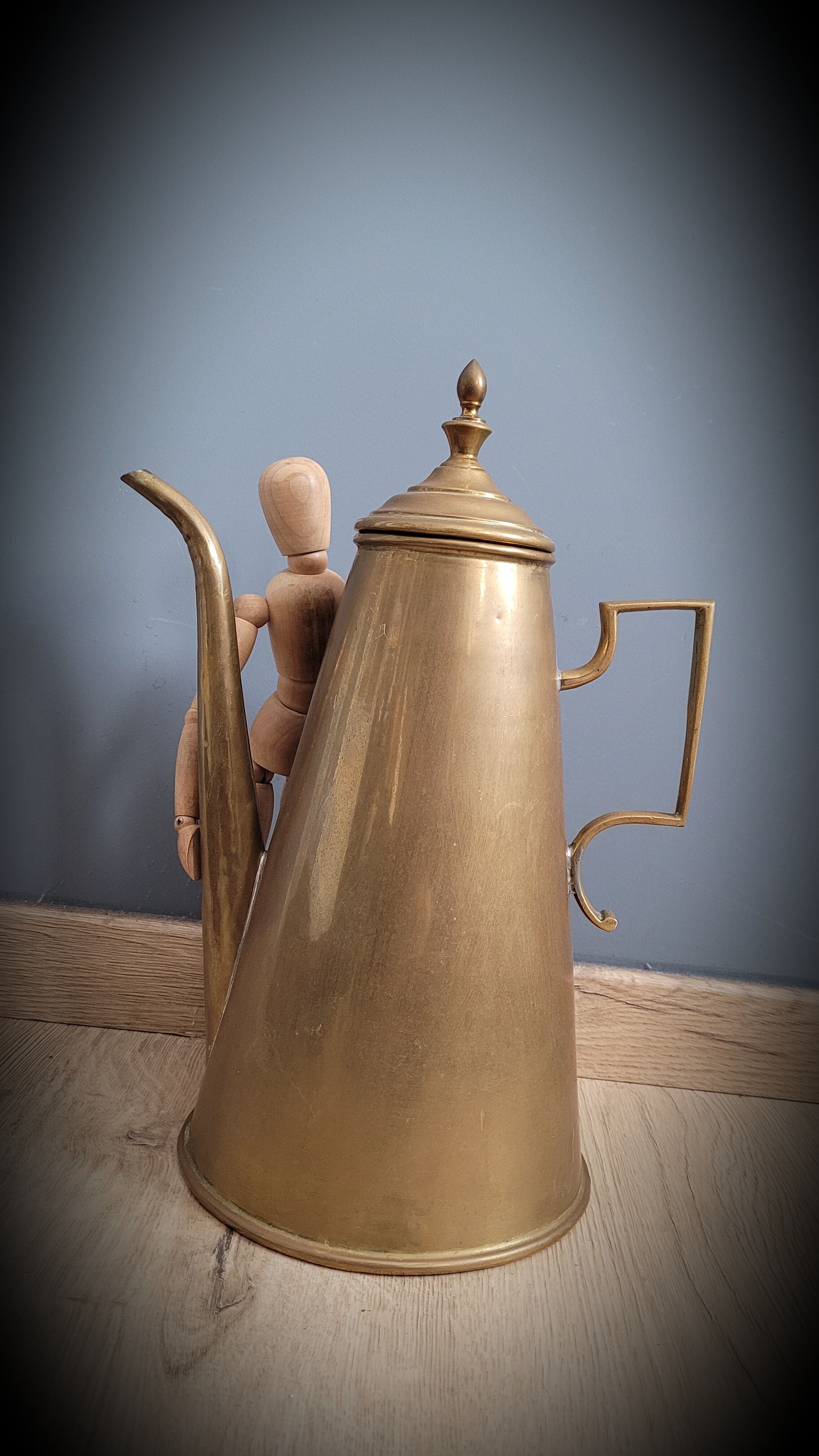 Brass coffee maker