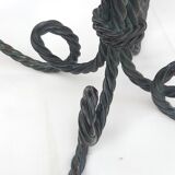 Pair of twisted wrought iron chandelier