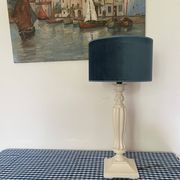 Lampe en bois sculpté Blanc d’Ivoire