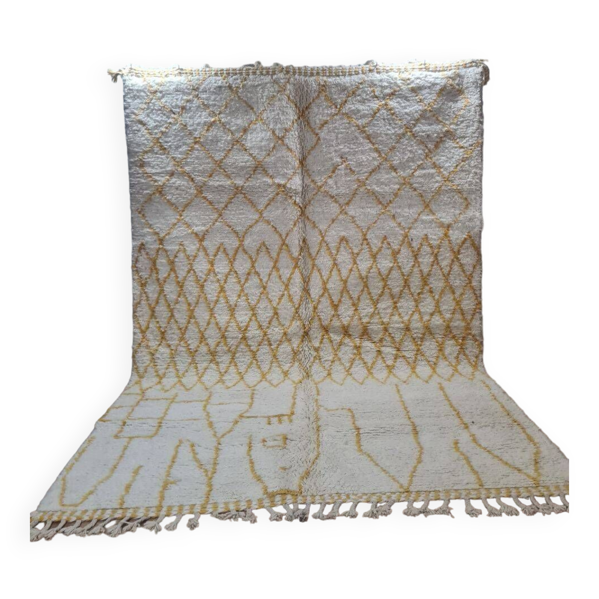 Handmade wool Berber rug 300X200 cm