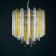 Crystal prism chandelier in Murano glass by Venini, 1970s.
