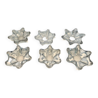 Set of Vannes crystal ashtrays