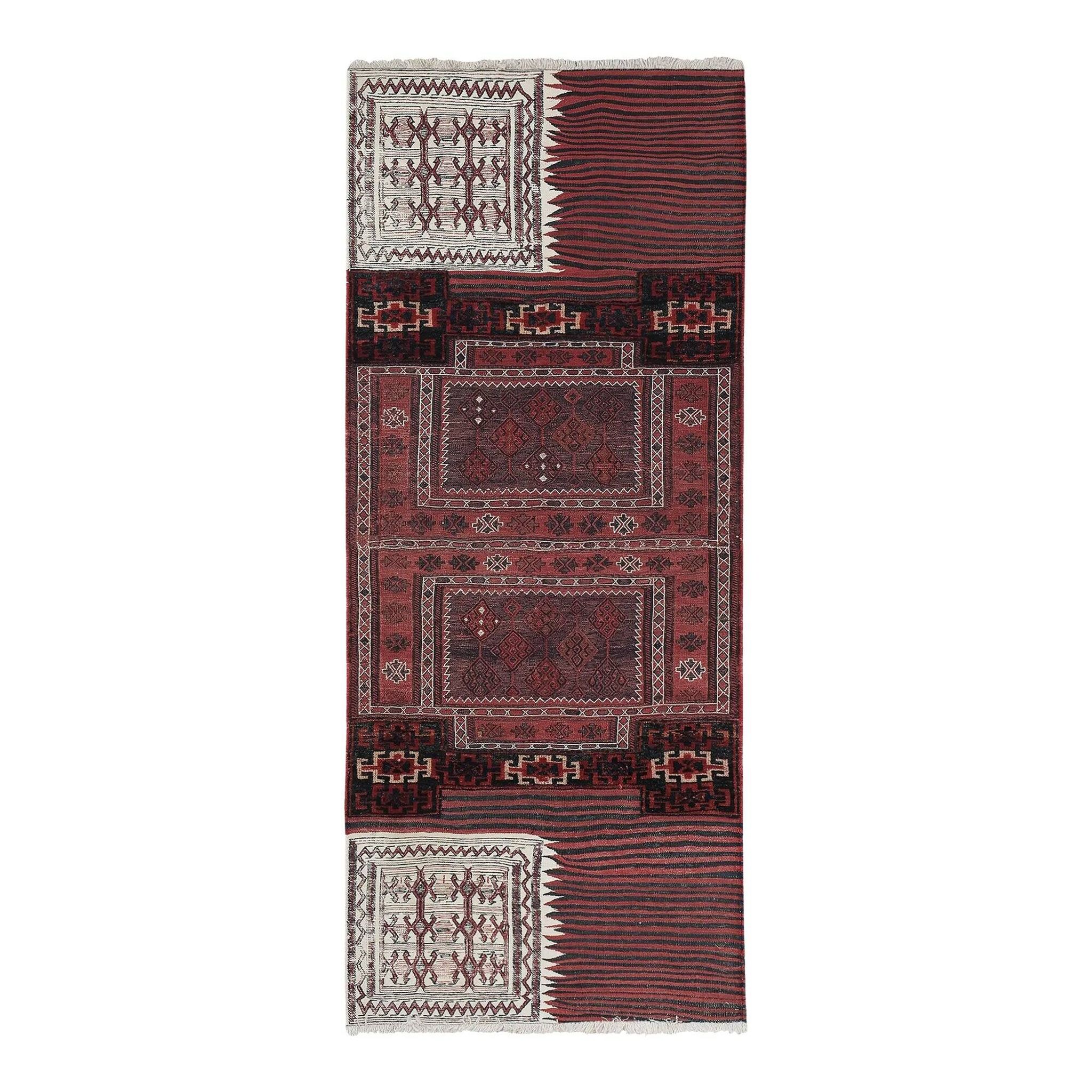 Tapis turc vintage fait main 95x235 cm