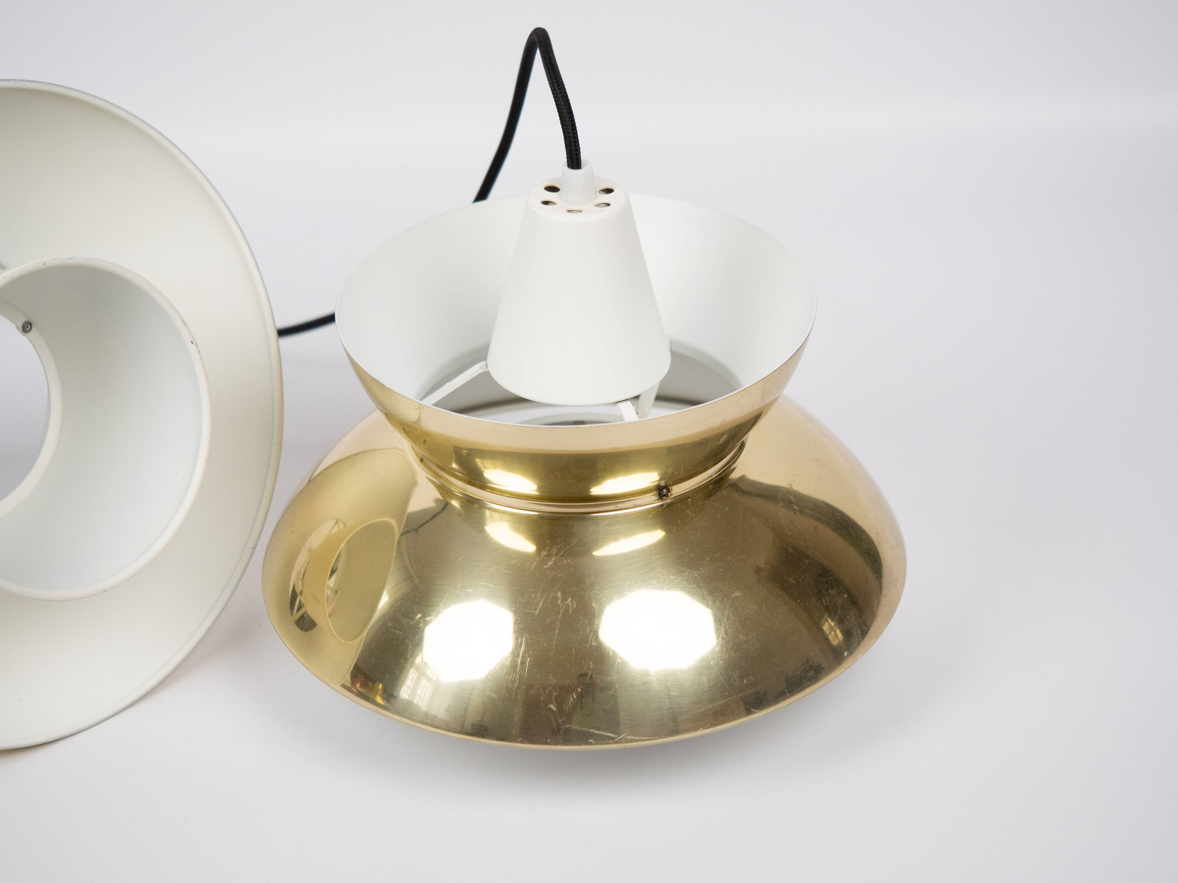 Pair of 2 Danish vintage lamps Doo Wop by Henning Klok, Louis Poulsen, 1940