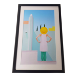 Framed screen printing