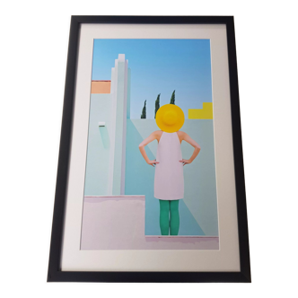 Framed screen printing