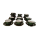 Lot de 5 tasses bistrot vertes