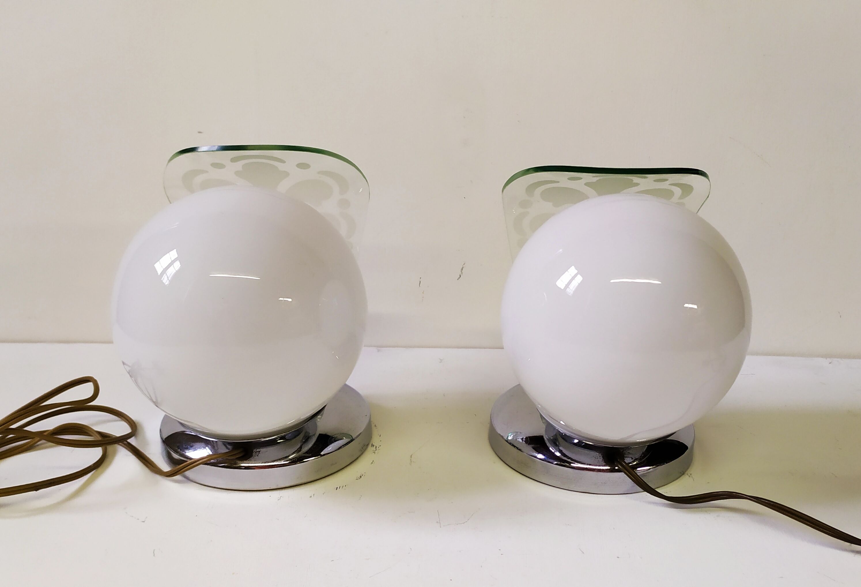 Small Art Deco Table Lamps, Set of 2, 1920