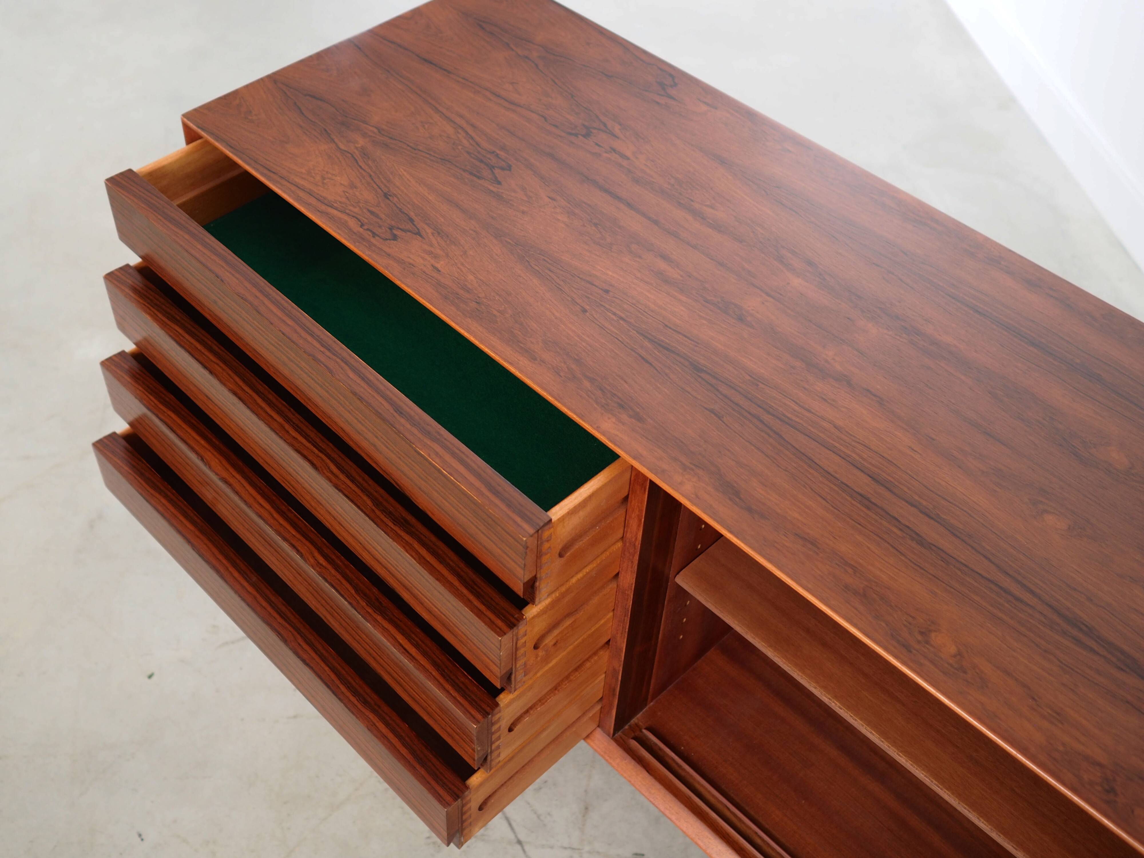 Rosewood sideboard, Danish design, 1970s, manufactured by Omann Jun