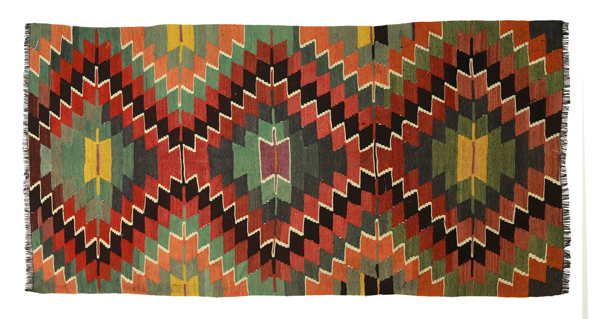 Anatolian handmade kilim rug 290 cm x 157 cm