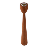 Teak candlestick, Danish design, 1970s, made in Denmark