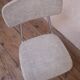 1950s chrome and fabric compass base chair