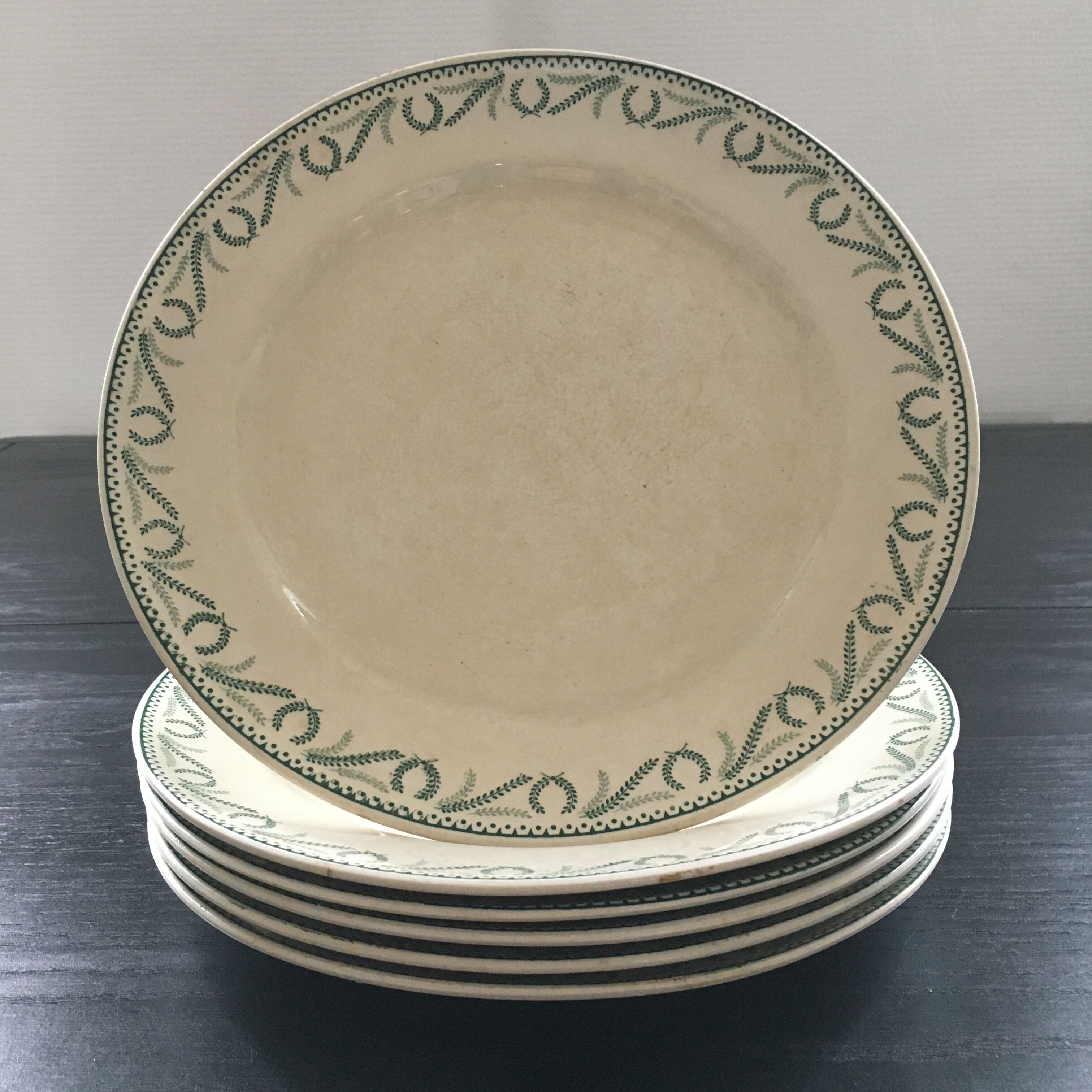 6 Boch Crown Collection plates