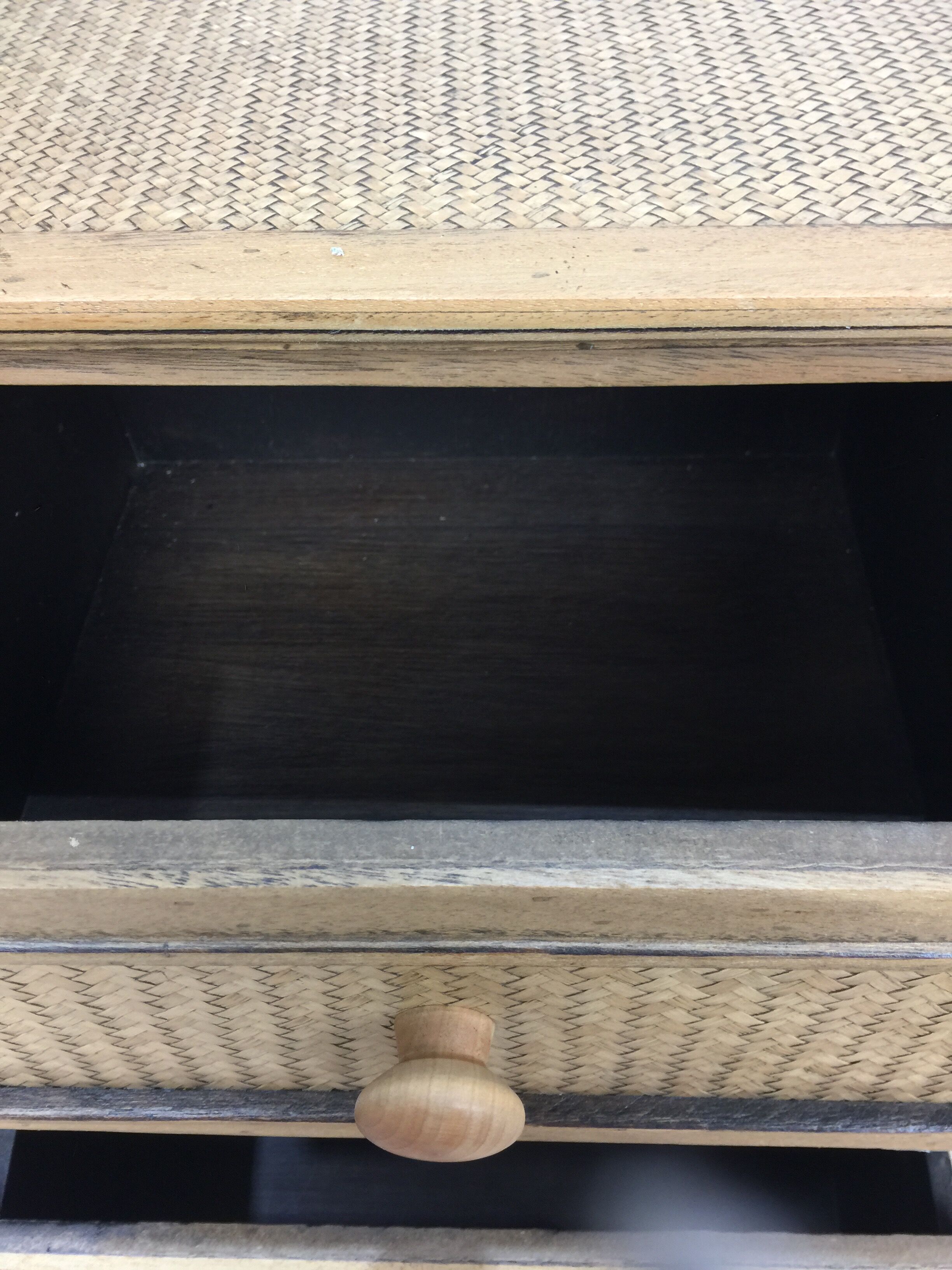 Pair of bedside rattan 1970s