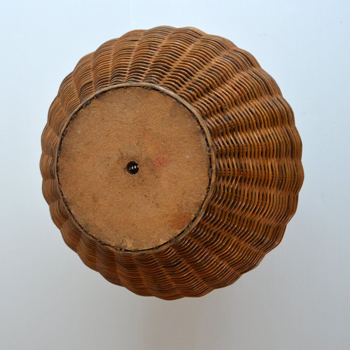 vintage rattan vase