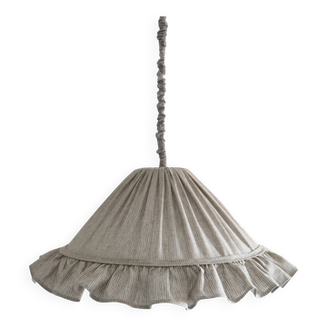 Suspension EMILIA — Fines Rayures Olive