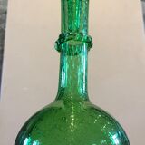Bubbled glass decanter signed Biot